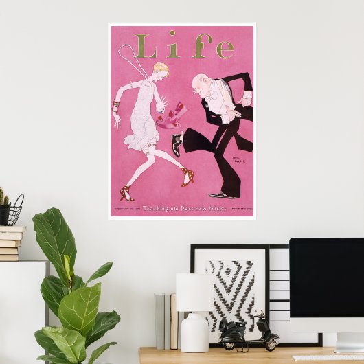 Life Magazine Hoesje Flapper 1926 Poster (Thuiskantoor)
