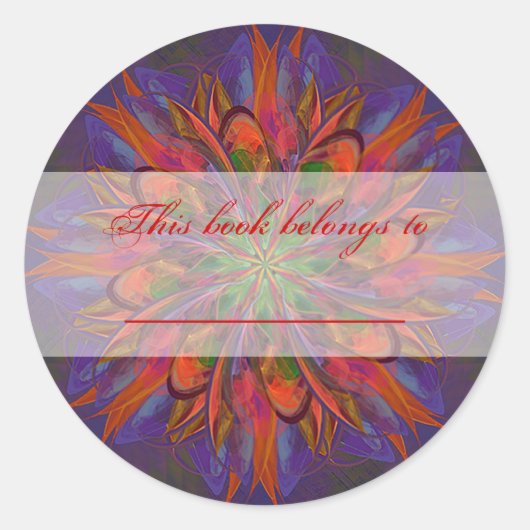 Life Mandala Ronde Sticker (Voorkant)