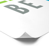 LIFE MANTRA positieve coole typografie heldere kle Poster (Hoek)