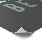 LIFE MANTRA positieve koele typografie pastelkleur Poster (Hoek)