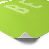 LIFE MANTRA positieve moderne typografie kalk groe Poster (Hoek)