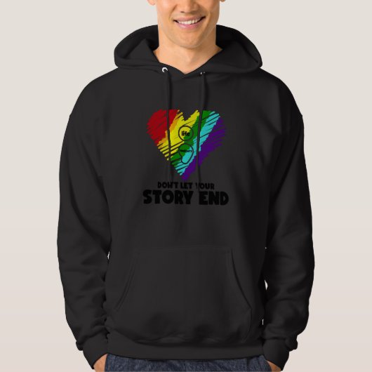 Life Matters Don t Let Your Story End Stress Aware Hoodie (Voorkant)