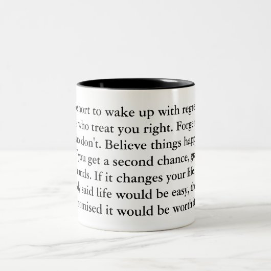 LIFE-Mok Tweekleurige Koffiemok (Center)