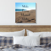 Life Moments Quote Uitgerekte Canvas Print (Insitu (Slaapkamer))