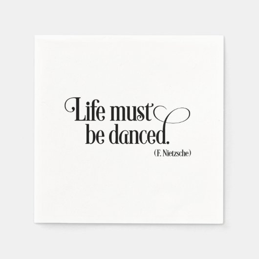 Life must be danced servet (Voorkant)