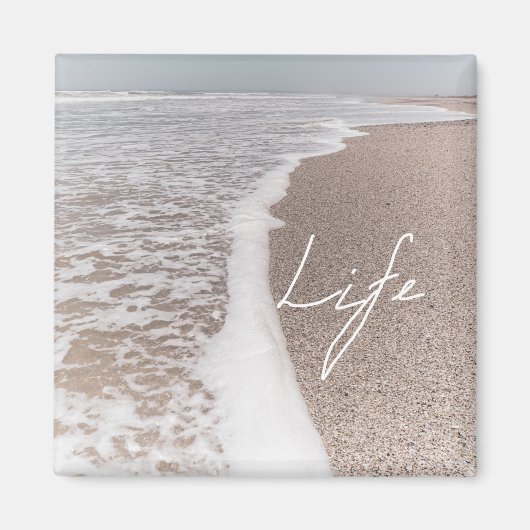 Life Ocean Zee Beach Travel Magnet (Voorkant)