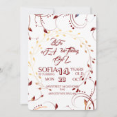 Life of a Birthday, Girl Invitation Digital, Showg Kaart (Voorkant)