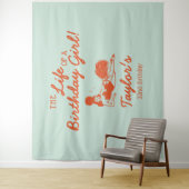 Life of a Birthday Girl Party Backdrop Wandkleed (In situ)