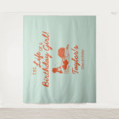Life of a Birthday Girl Party Backdrop Wandkleed (Voorkant)