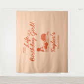 Life of a Birthday Girl Party Backdrop Wandkleed (Voorkant)