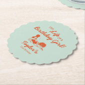 Life of a Birthday Girl Party Kartonnen Onderzetters (Gekanteld)