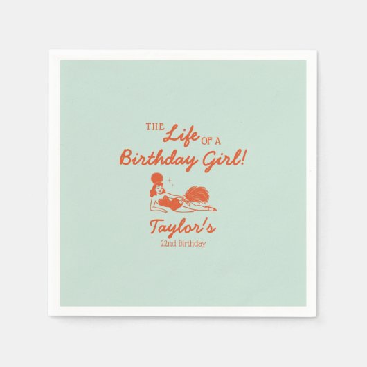 Life of a Birthday Girl Party Servet (Voorkant)
