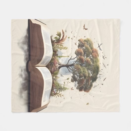 Life of Faith Tree Fleece Deken (Voorkant (Horizontaal))