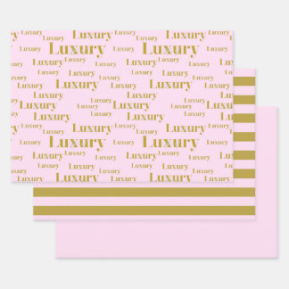 Life of Luxury Wrapping Sheet Set van 3 Inpakpapier Vel