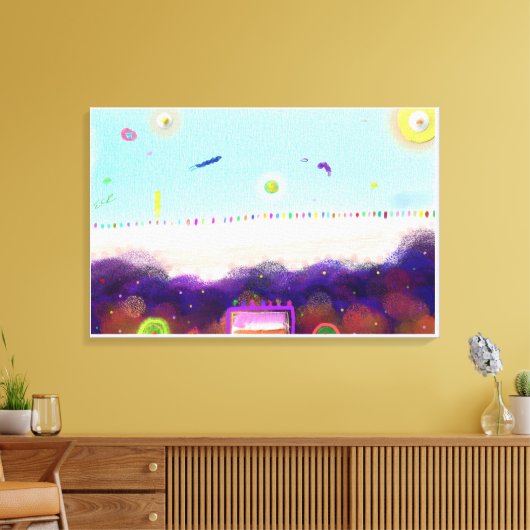 Life on Another Planet Canvas Afdruk (Insitu (Woonkamer))