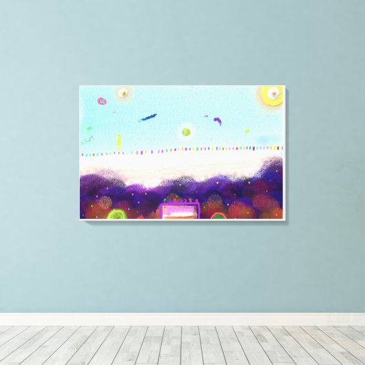 Life on Another Planet Canvas Afdruk (Insitu (Houten vloer))