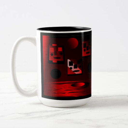 Life on Mars Mug Tweekleurige Koffiemok (Links)
