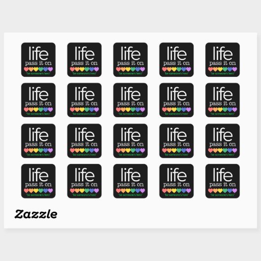 Life Organ Donor Awareness Stickers (Vel)