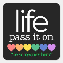 Life Organ Donor Awareness Stickers