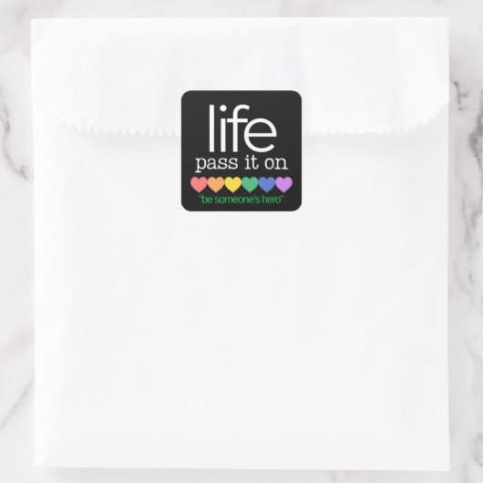 Life Organ Donor Awarness Stickers (Tas)