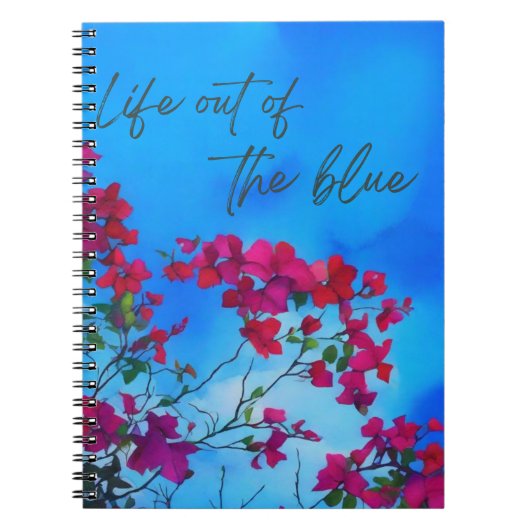 Life out of the blue notitieboek (Voorkant)