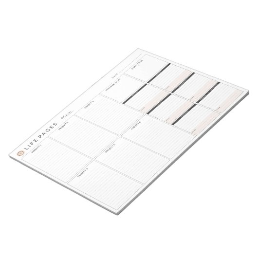 LIFE PAGINA Planner by between Carpools Notitieblok (Schuin)