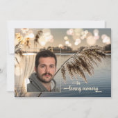 Life Photo Funeral Memorial Service Kaart (Voorkant)