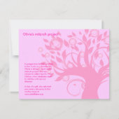 Life Pink Bat Mitzvah Project Card Kaart (Voorkant)