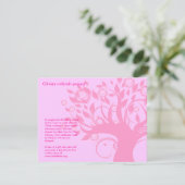 Life Pink Bat Mitzvah Project Card Kaart (Staand voorkant)