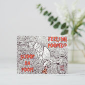 Life Pooper Scooper Briefkaart (Staand voorkant)