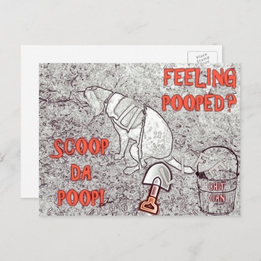 Life Pooper Scooper Briefkaart (Voorkant / Achterkant)