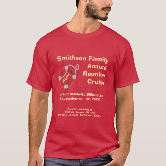 Life Preserver Custom Family Cruise T-shirt (Voorkant)
