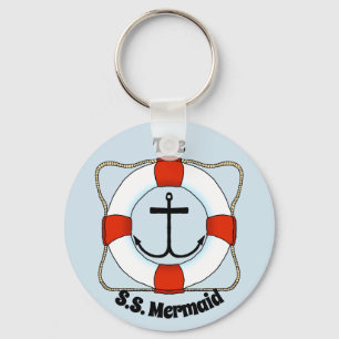 Life Preserver en Anchor-Sleutelhanger Sleutelhanger
