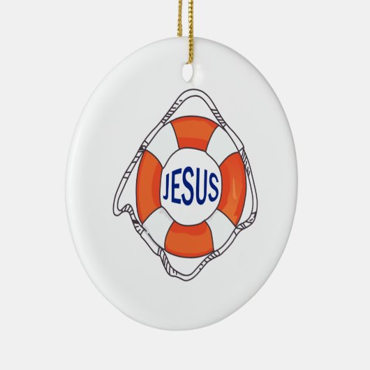 LIFE PRESERVER JESUS KERAMISCH ORNAMENT (Rechts)