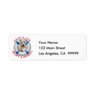 Life Preserver met Pitbull Adoption Etiket