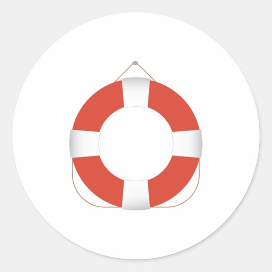 Life Preserver Ronde Sticker (Voorkant)
