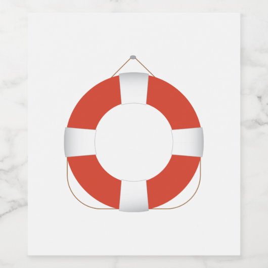 Life Preserver Wijn Etiket (Enkel label)