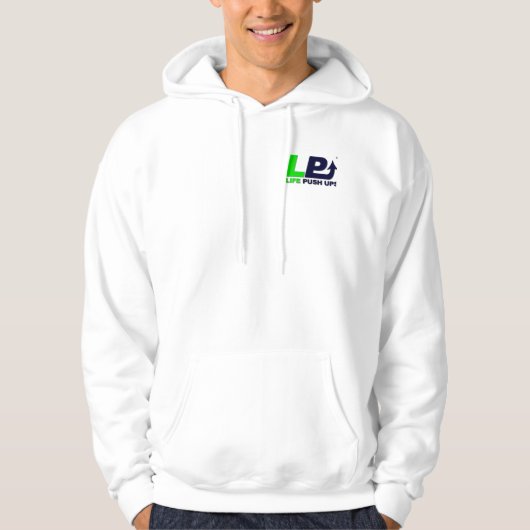 Life Push Ups Mannen Hoodie (Voorkant)