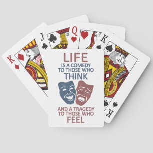 Life-quote aangepaste speelkaarten