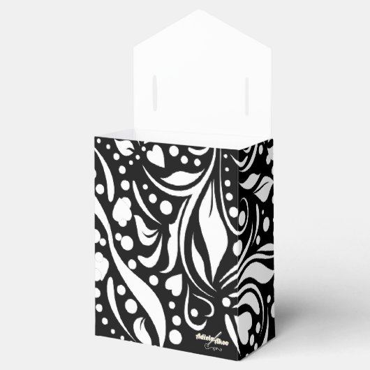 Life Quote Black Favor Box van Adiela Akoo Bedankdoosjes (Geopend)