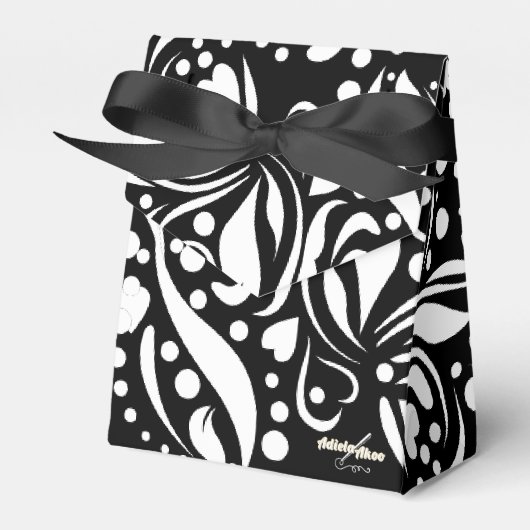 Life Quote Black Favor Box van Adiela Akoo Bedankdoosjes (Voorkant Zijde)