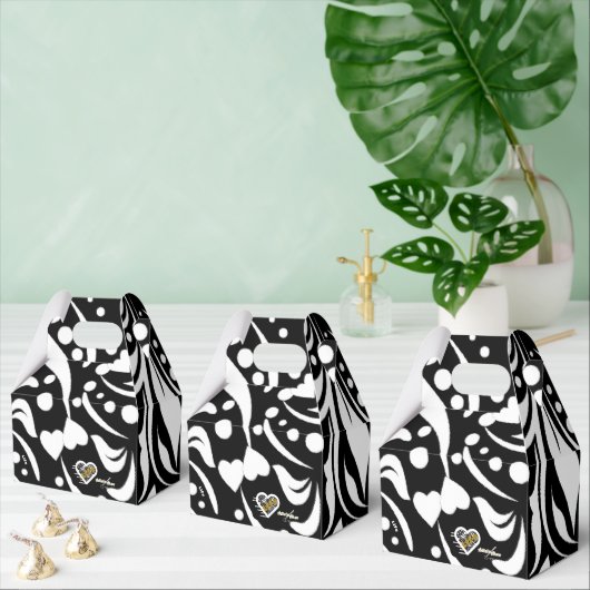 Life Quote Black Favor Box van Adiela Akoo Bedankdoosjes (Meervoudige)