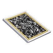 Life Quote Black Paisley Spiral Photo Notitieboek (Rechterzijde)