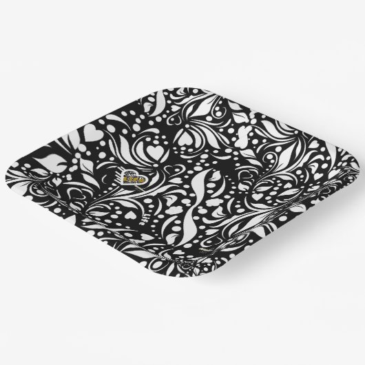 Life Quote Black Paper-Borden van Adiela Akoo Papieren Bordje (Gebogen)