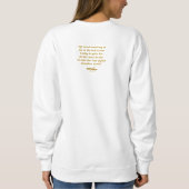 Life Quote Black Sweatshirt van Adiela Akoo (Achterkant)