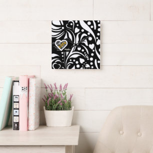 Life Quote Black Wall klok door dichter Adiela Ako