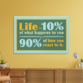 LIFE QUOTE canvas afdrukken (Insitu (Woonkamer))