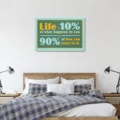 LIFE QUOTE canvas afdrukken (Insitu (Slaapkamer))