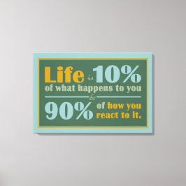 LIFE QUOTE canvas afdrukken