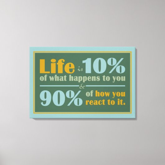LIFE QUOTE canvas afdrukken (Voorkant)